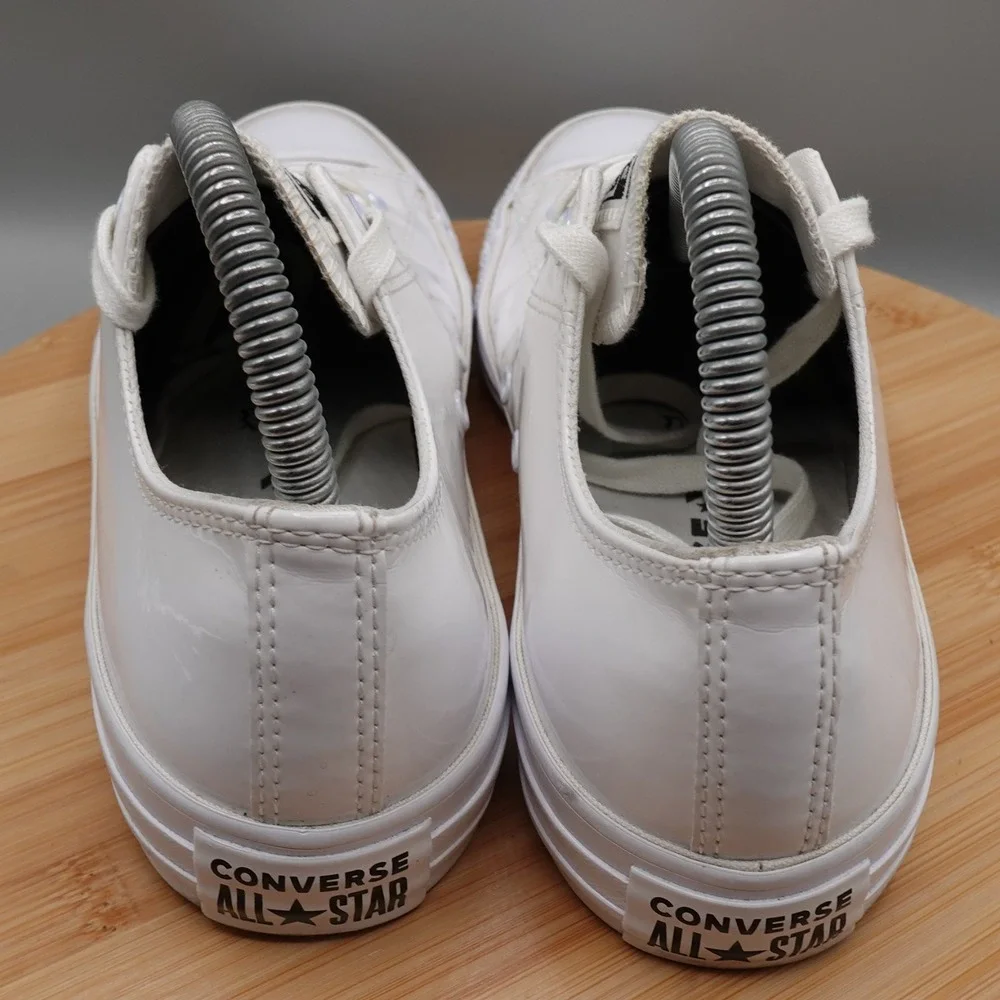 Converse‎ Shoes M 7 W 9 Chuck Taylor Low Top White Patent Leather 164715C